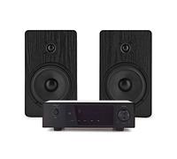AVCOM Solid State Amplifier with Passive Speakers Black