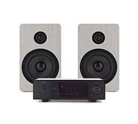 AVCOM Solid State Amplifier with Passive Speakers White
