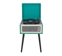 AVCOM Standing Three Speed Record Player Bluetooth Turntable with Built-in Speakers and Detachable Legs, Green