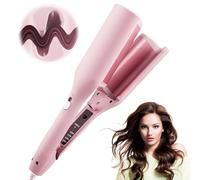 AVCXEC Big Wave Hair Curler, 32mm French Egg Roll Curling Iron, Quick Heating Wave Curling Iron, Waver Curling Wand with 4 Temperature Control, V-Shaped Hair Curler for Hair Styling Appliances