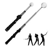 AVCXEC Retractable Golf Training Aid, Golf Swing Training Aid, Golf Swing Trainer for Warm up, Golf Grip Trainer,Strength&Tempo Training for Chipping Hitting,for Beginner Professional Indoor Practice