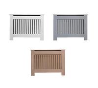 AVD Designs Small Medium Large MDF White Grey Unfinished Vertical Slats Radiator Cover (Small Unfinished)