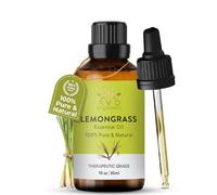 AVD Organics Lemongrass Essential Oil 30ml - 100% Pure & Natural, Therapeutic Grade Lemongrass Essential Oils for Aromatherapy, Diffuser, Massage & Skin - 1 fl oz