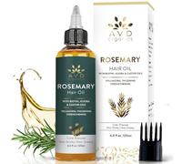 AVD Organics Rosemary Oil for Hair Growth - Infused with Biotin, Jojoba & Castor Oil - Strengthening, Nourishing & Volumising Hair Treatment - Non-GMO Hair Oil - 120ml