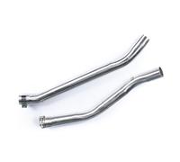 avdb-moto Exhaust Connection Tube 51mm compatible with KAWASAKI ZZR 1400 PERFORMANCE 2014-2020, ZZR 1400 ZXT40E 2012-2020 Mid Pipe