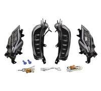 aVDB-moto LED Tail Light + Double-Function Front and Rear Turn Signals compatible with YAMAHA TMAX 530 / SX/DX SJ14 2017-2019 (Transparent)