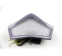 avdb-moto LED Taillight with Integrated turn signals Compatible with Triumph Tiger Sprint ST Speed Triple (Clear)