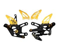 avdb-moto Pair of Complete kit of Rearsets Compatible with YAMAHA YZF R1 YZF-R1 RN19 2007-2008 Racing AVDB (Gold)