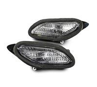 avdb-moto Pair of Front Turn Signals Compatible with HONDA ST1300 PAN EUROPEAN 1300 SC51 2003-2007, ST1300 PAN EUROPEAN 1300 SC51A 2008-2019 (White Clear)