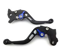 aVDB-Moto Pair of Short Anodised Aluminum Levers Compatible with Yamaha MT-09 Tracer Tracer 900 FJ09 2015-2018 (Black, Blue)