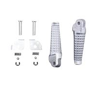 avdb-moto Rear/Passenger Footpegs Footrests compatible with SUZUKI SV650S 1999-2012, SV650N 1999-2012, GSF 600 S BANDIT 2000-2004, GSXR 750 SRAD 1996-2005, GSX 1200 INAZUMA 1999-01 (Silver)