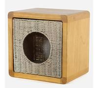 Avdnrya Cat Bedside Table, Solid Wood Nightstand, Semi-enclosed Integrated Cat Bed, Modern Minimalist Design, Furniture for Small and Medium Cats