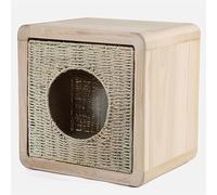 Avdnrya Cat Bedside Table, Solid Wood Nightstand, Semi-enclosed Integrated Cat Bed, Modern Minimalist Design, Furniture for Small and Medium Cats