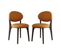 Avdnrya Dining Chairs Set of 4, Upholstered Design with Solid Wood Legs, Dark Walnut Finish, Ideal for Dining Room, Living Room, and Kitchen Use