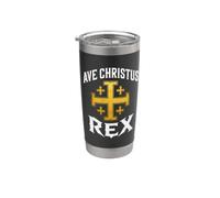 AVE Christus REX - Catholic Jerusalem Cross Stainless Steel Insulated Tumbler