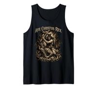 Ave Christus Rex - Jesus Defeating The Devil Tank Top
