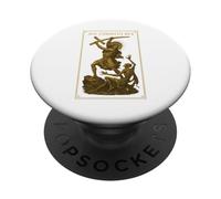 AVE CHRISTUS REX: Jesus Destroying the Devil PopSockets Adhesive PopGrip