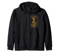 AVE CHRISTUS REX: Jesus Destroying the Devil Zip Hoodie