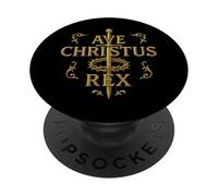 Ave Christus Rex - Latin Catholic Saying PopSockets Adhesive PopGrip
