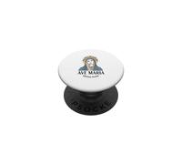 Ave Maria Gratia Plena - Blessed Virgin Mary Sacred Heart PopSockets Adhesive PopGrip