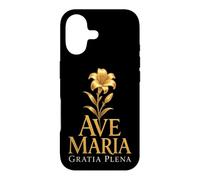 Ave Maria Gratia Plena Catholic Our Lady Lily Faith Case for iPhone 17
