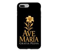 Ave Maria Gratia Plena Catholic Our Lady Lily Faith Case for iPhone 7 Plus/8 Plus