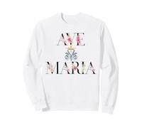 Ave Maria Marian Monogram Catholic Confirmation Sweatshirt