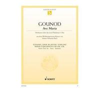 Ave Maria: Meditation on the first Prelude C Major from the Well-tempered Piano by J. S. Bach. high voice and piano; violin (cello) ad libitum. aiguë.