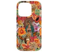 Ave Maria Mosaic Catholic Collage Mexican Floral Aesthetic Case for iPhone 14 Pro