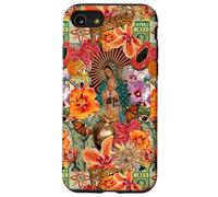 Ave Maria Mosaic Catholic Collage Mexican Floral Aesthetic Case for iPhone SE (2020) / 7/8
