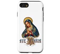 Ave Maria Schubert Latin Mass Blessed Mother Mary Catholic Case for iPhone SE (2020) / 7/8