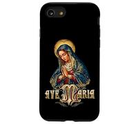Ave Maria Schubert Latin Mass Blessed Mother Mary Catholic Case for iPhone SE (2020) / 7/8