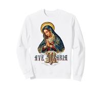 Ave Maria Schubert Latin Mass Blessed Mother Mary Catholic Sweatshirt