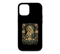 AVE MARIA Virgin Mary Lily Catholic Sacred Icon Artwork Case for iPhone 12/12 Pro