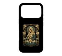 AVE MARIA Virgin Mary Lily Catholic Sacred Icon Artwork Case for iPhone 17 Pro