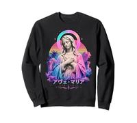 Ave Maria Virgin Mary Vaporwave Statue Art Studio Design Sweatshirt