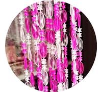 ave split Beaded Curtain Doorways Acrylic Hanging Door Beads String Curtains Tassel Room Divider Screen Decor for Doorway Window Living Room Wedding (1, Rose red, 39 inch x 78.7 inch)