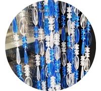 ave split Beaded Curtain Doorways Acrylic Hanging Door Beads String Curtains Tassel Room Divider Screen Decor for Doorway Window Living Room Wedding (1, Dark Blue, 39 inch x 78.7 inch)
