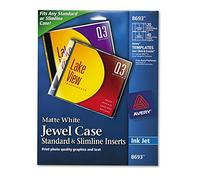 AVE8693 - Inkjet CD/DVD Jewel Case Inserts