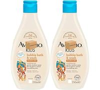 Aveano Kids Bubble Bath and Wash with Soothing Oat Extract 250ml, Foam Body Wash Developed for Your Little Superhero,Childrens Toiletries Sets (Pack of 2)