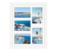 AVEAX 11x14（28x36 cm） Photo Frame Display Five Pictures 4x6 Frames Multiple Photos, White