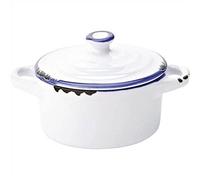 Avebury Blue Mini Casserole Dish 4inch / 10.5cm - Case of 12 - Mini Casserole Pot, Suitable for Serving Sauces