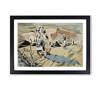 Avebury by Paul Nash Framed Wall Art Print A2 Black