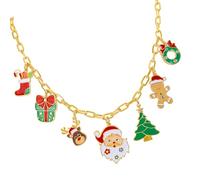 avec pendentif de différentes fmes sur le thème de Noël pour fêtes et cadeaux de Noël