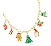 avec pendentif de différentes fmes sur le thème de Noël pour fêtes et cadeaux de Noël