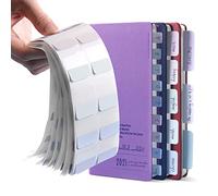 AVECMOI 420 Pieces Sticky Index Tabs, 3 Sizes Light Color Colored Page Markers Tabs for Office, Document, Books, Journal, File Management, Folders for Students, Teachers, Office Staff