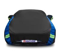 Avecrew Car Cover for Tesla Model 3 2017-2024, Custom Fit Full Exterior Cover with Charging Port and Breathable Ventilation Mesh, Waterproof All Weather Outdoor Rain Snow Sun Protection Cover