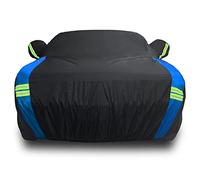 Avecrew Dodge Challenger Car Cover Waterproof All Weather for Automobiles, Outdoor Full Exterior Covers Fit 2008-2023 Dodge Challenger with Windproof Strap and Driver Door Zipper
