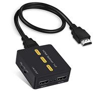 avedio links HDMI Splitter 1 in 2 Out, 4K@60Hz HDMI Splitter for Dual Monitors Duplicate/Mirror Only, Support Auto Scaling, HDCP2.2, YUV 4:4:4, HDR, with 1.2M HDmi Cable
