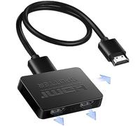 avedio links HDMI Splitter 1 in 3 Out 【with 4 Ft HDMI Cable】, 4K HDMI Splitter 1X3 Duplicate/Mirror Screen, USB Power Splitter 3way HDMI Splitter support 1080P@60Hz, 3D, HDR, 1 Input to 3 displays
